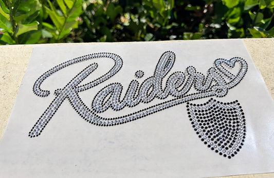 Raiders Heart Heat Transfer